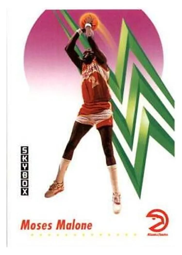 1991 Skybox Moses Malone #4 card