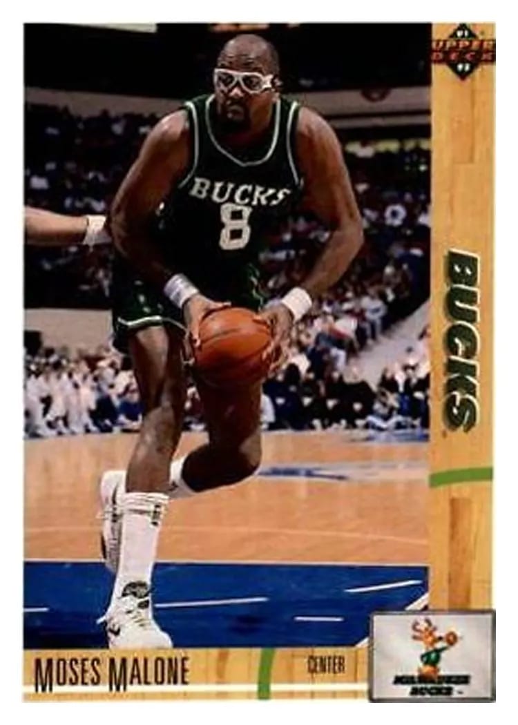 1991 Upper Deck Moses Malone #402 card