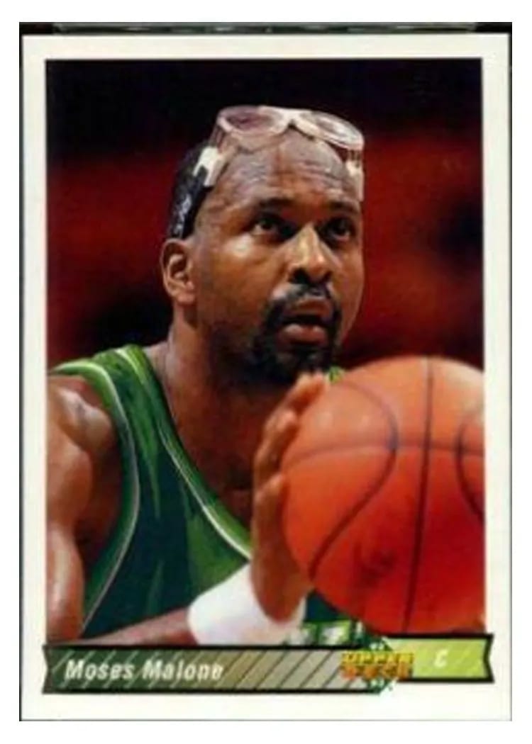 1992 Upper Deck Moses Malone #301 card