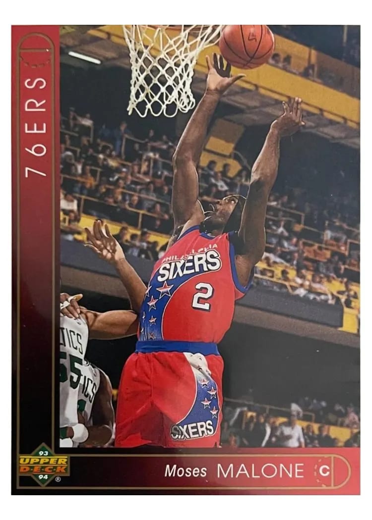 1993 Upper Deck Moses Malone #372 card