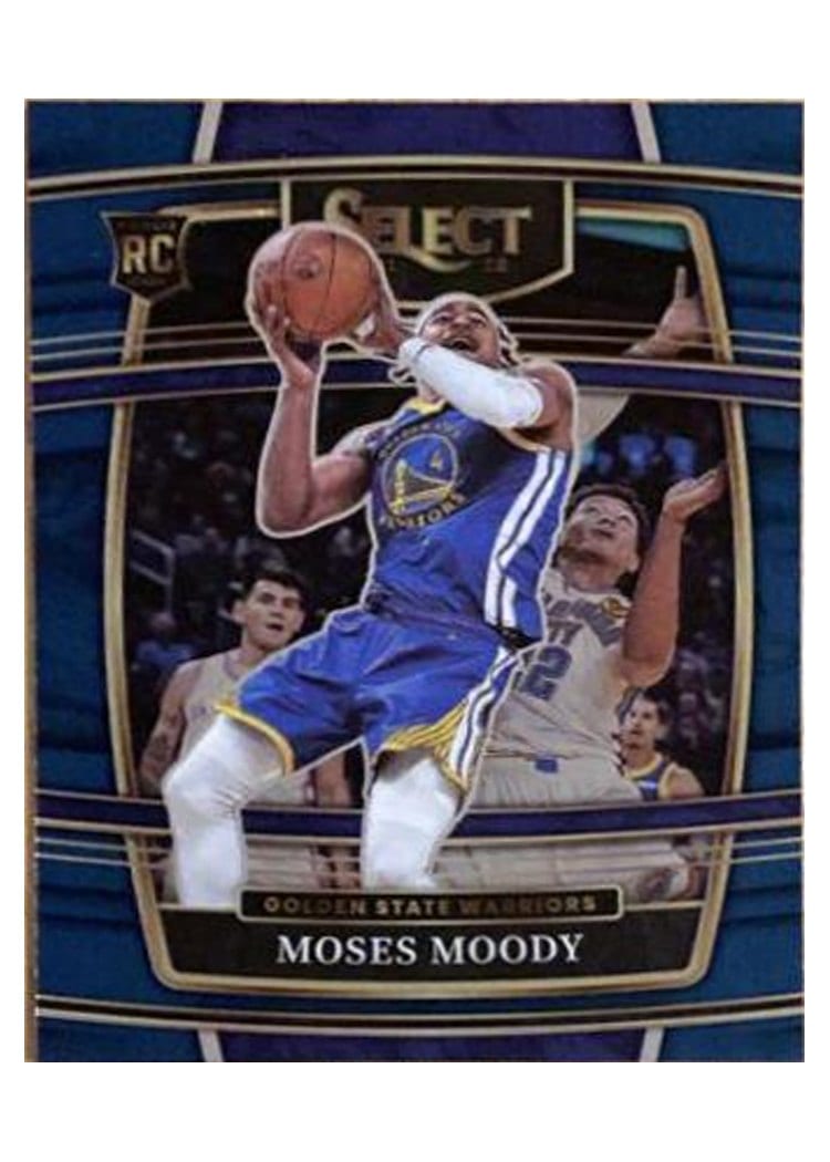 2021-22 Panini Select Base Set Moses Moody Blue Prizm #62 card