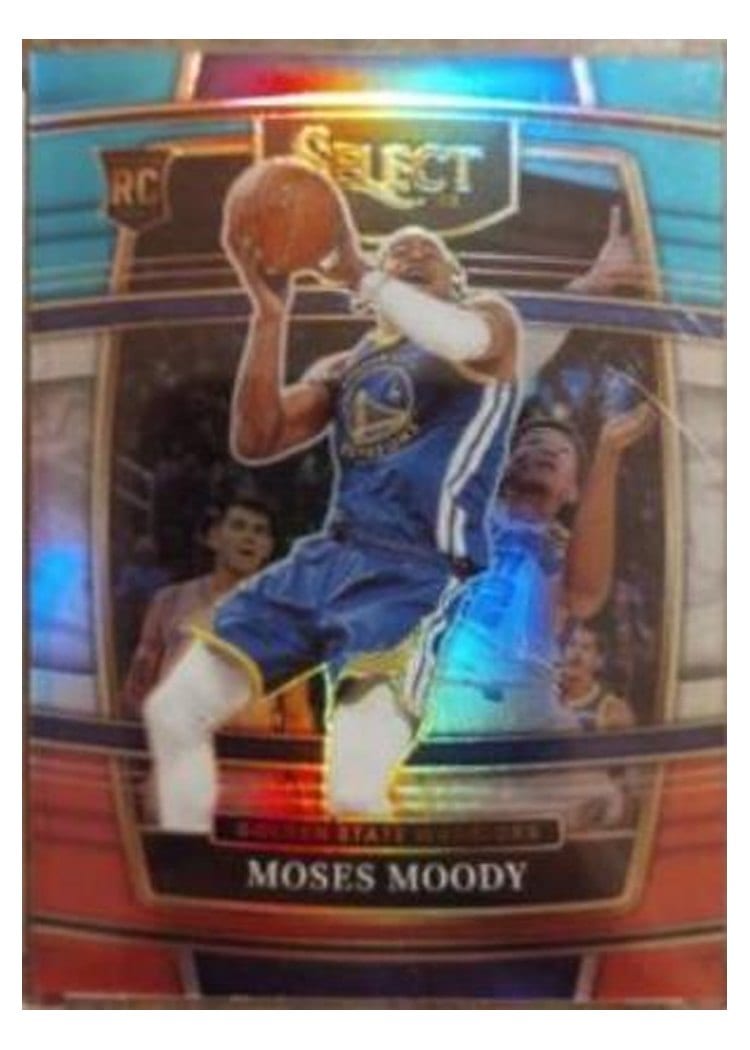 2021-22 Panini Select Base Set Moses Moody Teal White Pink Prizm #62 card