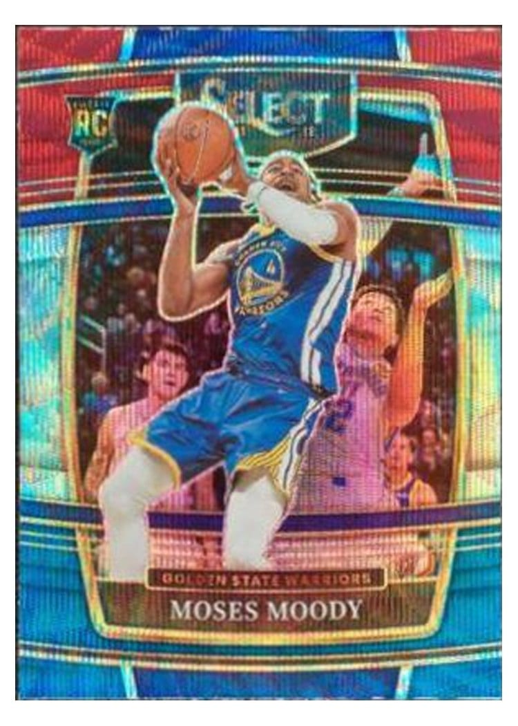 2021-22 Panini Select Base Set Moses Moody Tri Color Prizm #62 card