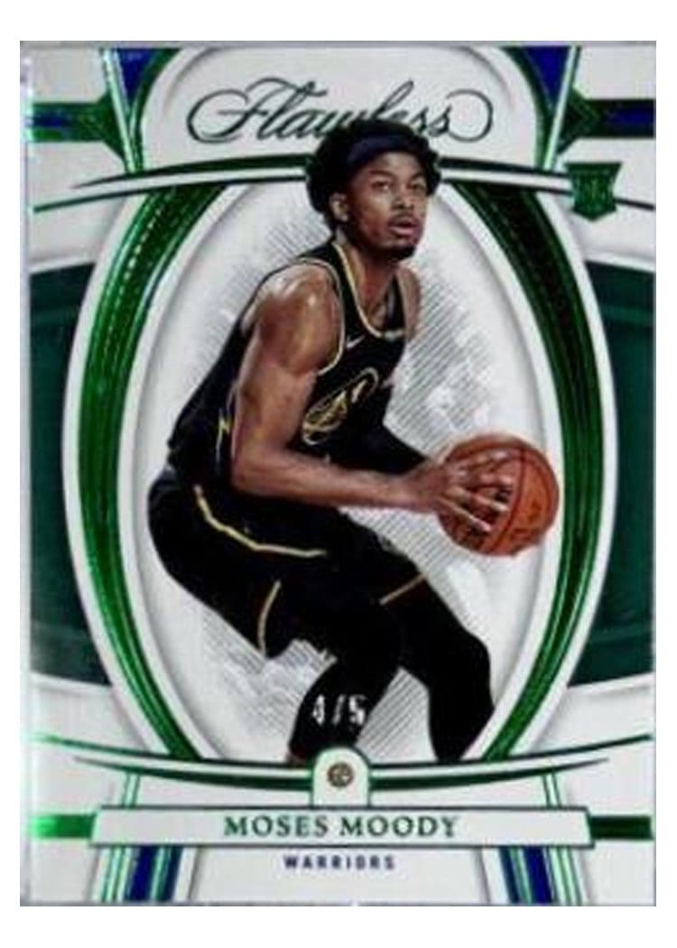 2021 Panini Flawless Moses Moody #60 card