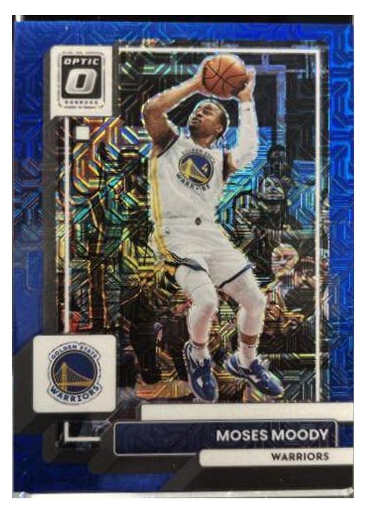 2022-23 Donruss Optic Base Set Moses Moody Choice Blue Mojo #88 card