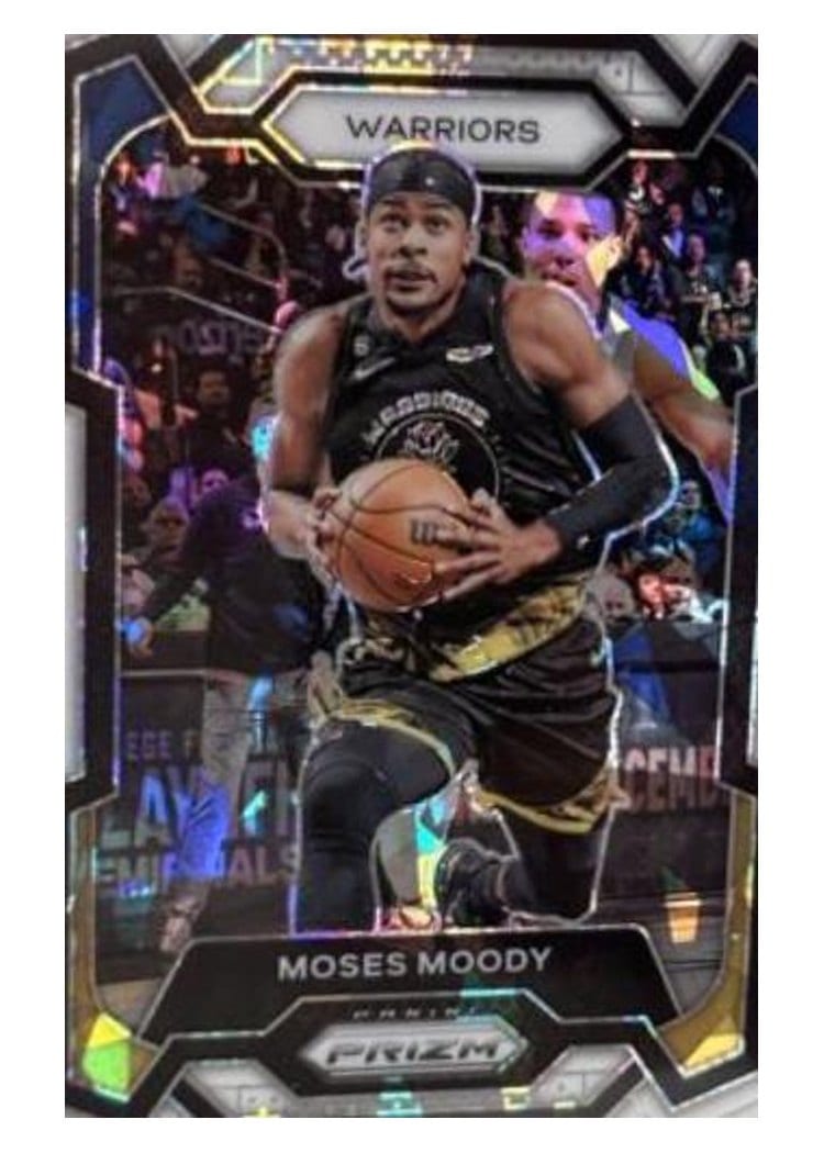 2023-24 Panini Prizm Base Set Moses Moody White Ice #228 card