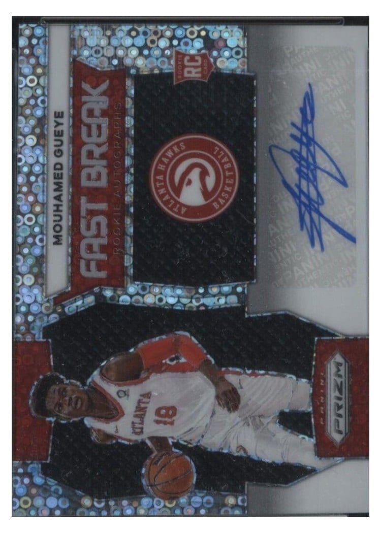 2023-24 Panini Prizm Fast Break Rookie Autographs Mouhamed Gueye #FBR-GYE card