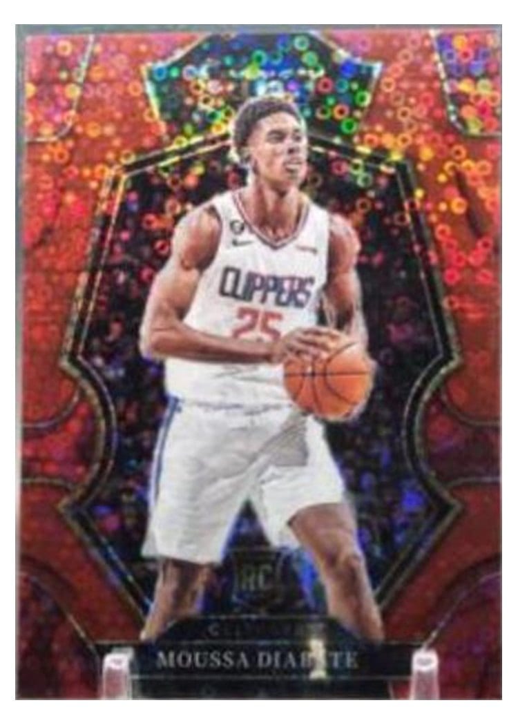 2022-23 Panini Select Base Set Moussa Diabate Red Disco Prizm #194 card