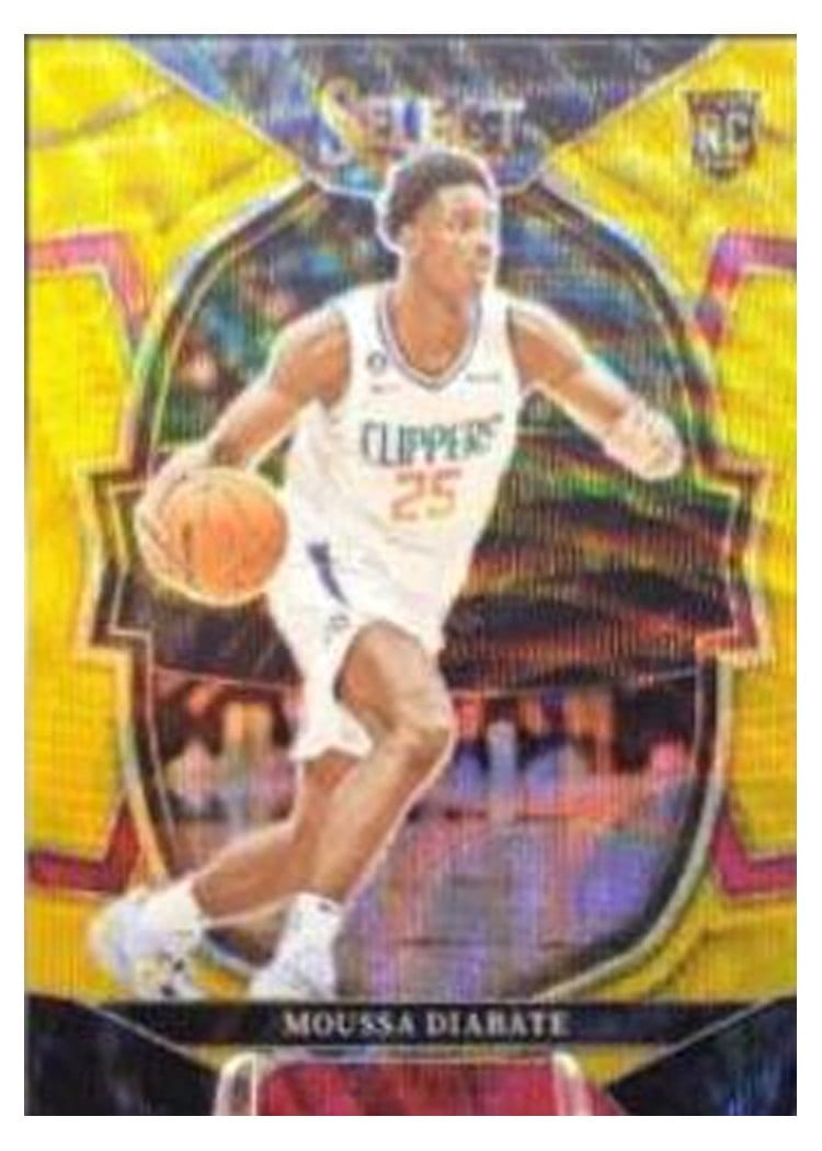 2022-23 Panini Select Base Set Moussa Diabate Gold Prizm #92 card