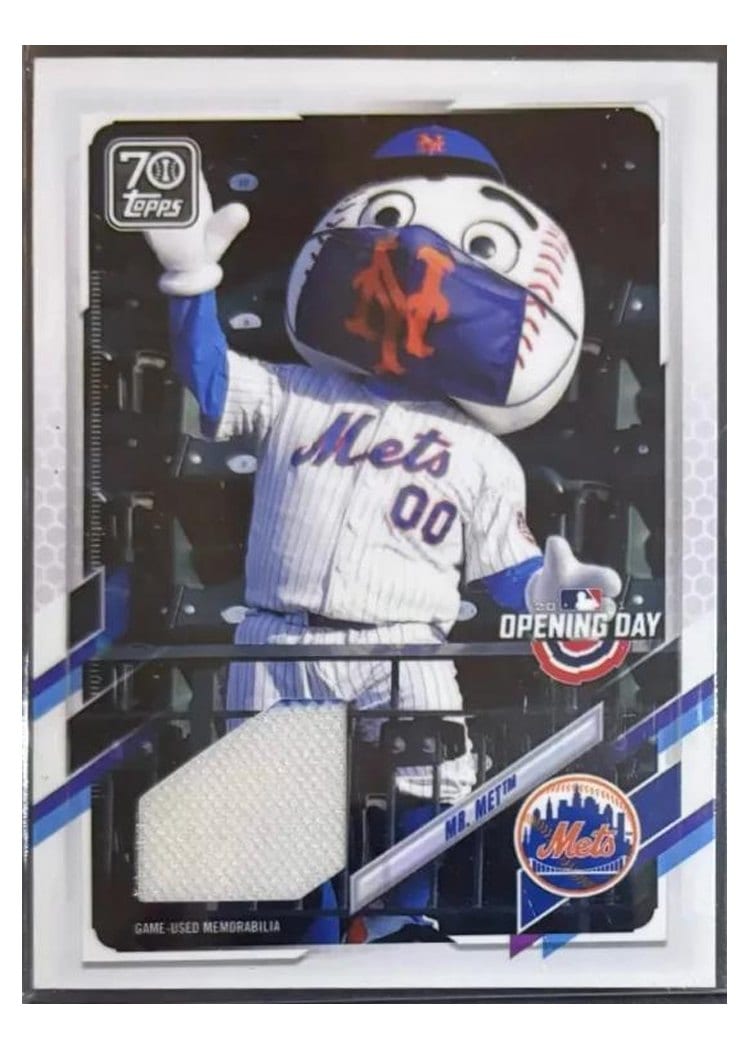 2020 Topps Opening Day Mascot Patches Mr. Met #MPR-MM card