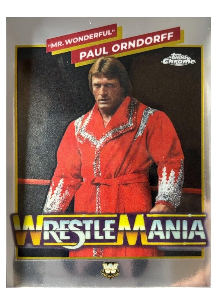 2026 Topps Chrome WWE WrestleMania Recall "Mr. Wonderful" Paul Orndorff #WMR-5 card