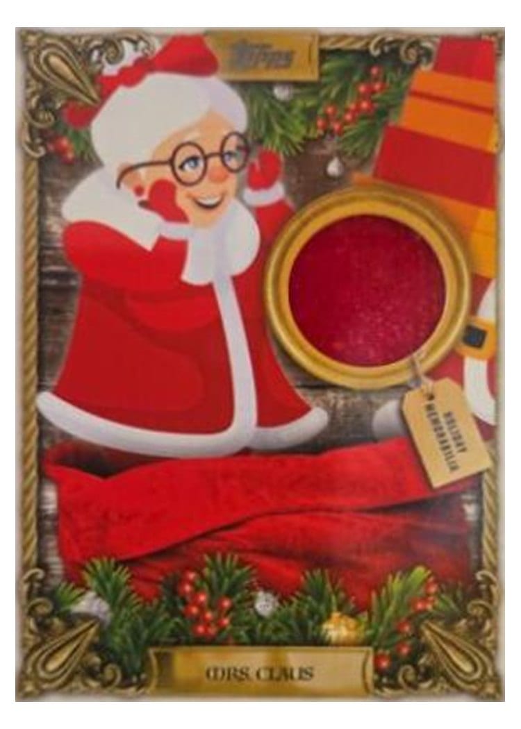 2024 Topps Holiday Holiday Faux Relics Mrs. Claus #HFRC-MC card