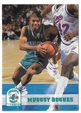 1993-94 Hoops Base Set Muggsy Bogues #18 card
