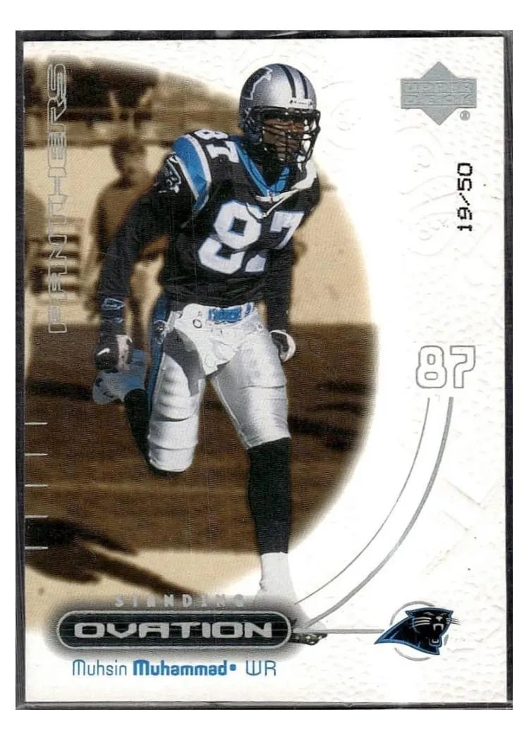 2000 Upper Deck Ovation Muhsin Muhammad Standing Ovation #7 card