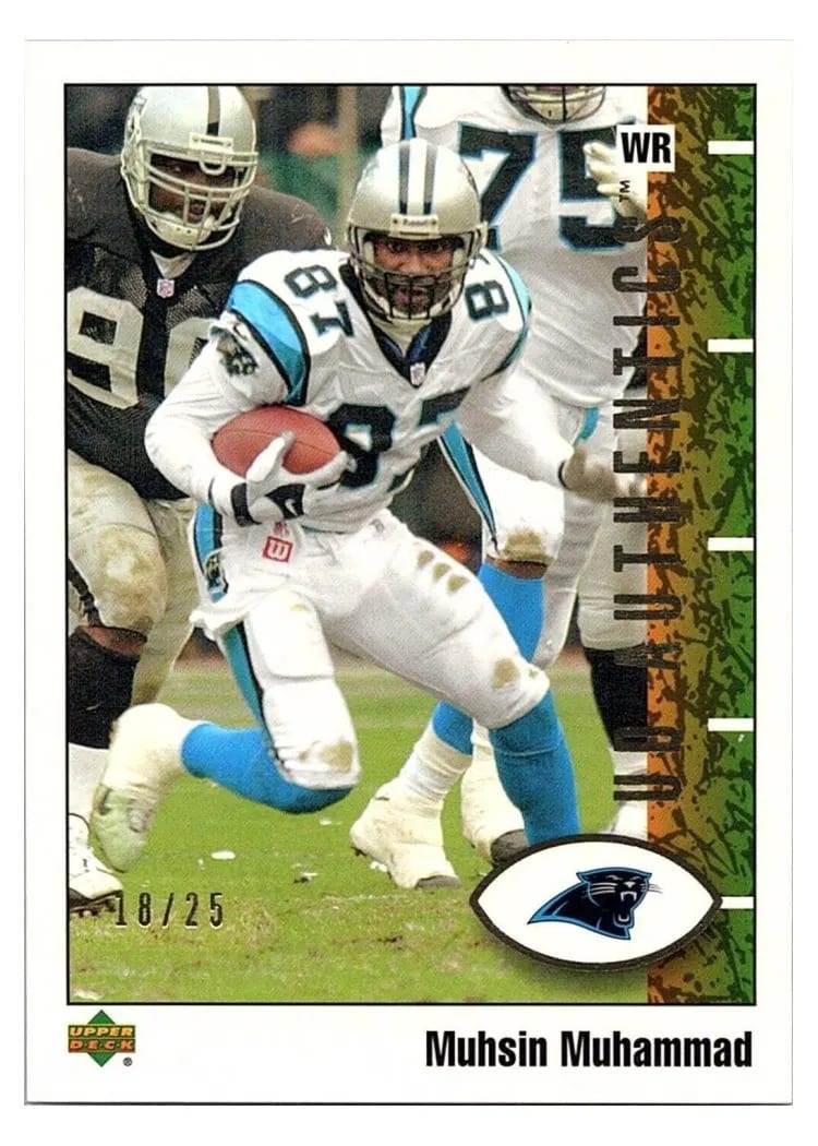 2002 Upper Deck Authentics Muhsin Muhammad #13 card