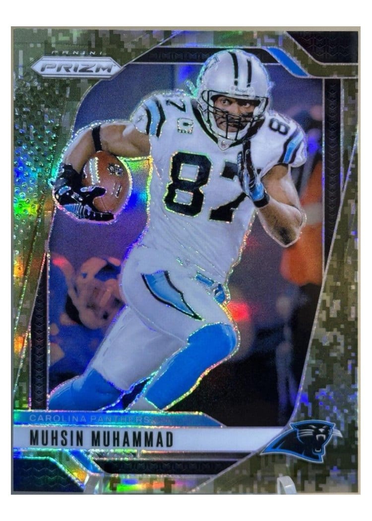 2024 Panini Prizm Base Set Muhsin Muhammad Forest Camo #44 card
