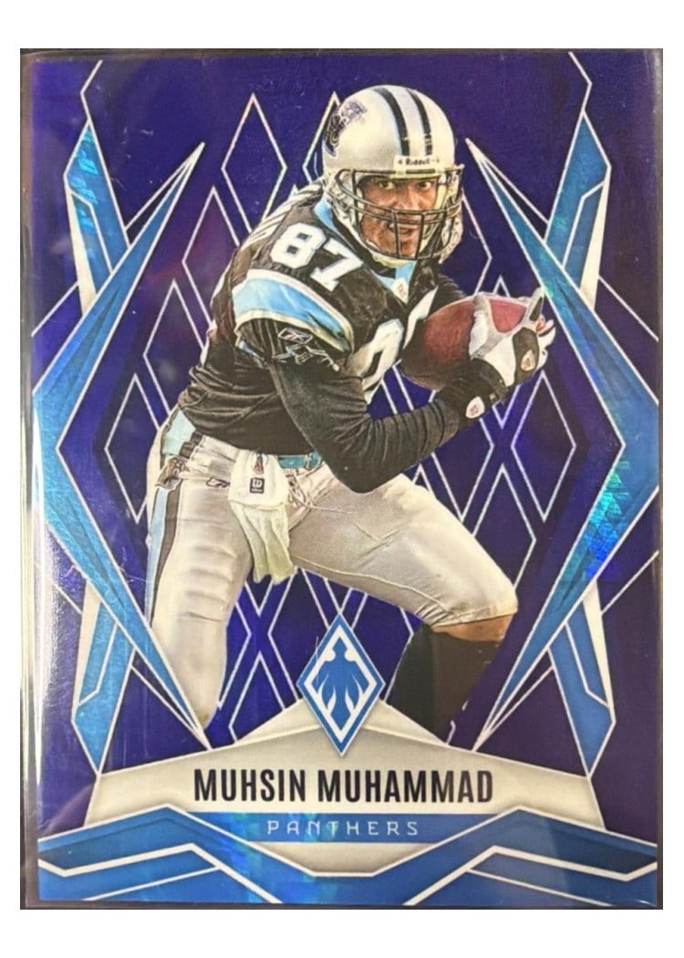 2025 Panini Phoenix Base Set Muhsin Muhammad Purple Winter #48 card