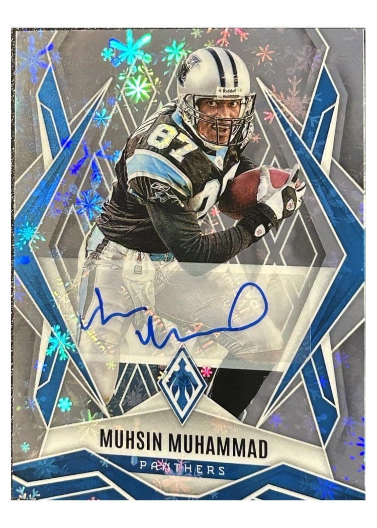 2025 Panini Phoenix Base Set Muhsin Muhammad Silver Autograph #48 card
