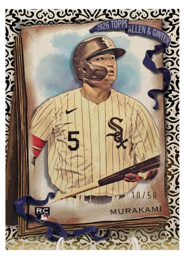 2026 Topps Allen & Ginter Munetaka Murakami Gold Foil Filigree #5 card