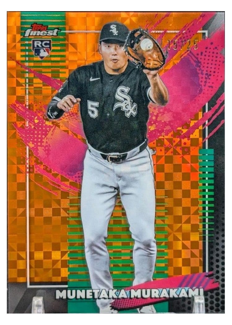 2026 Topps Finest Munetaka Murakami Orange X-Fractor #295 card