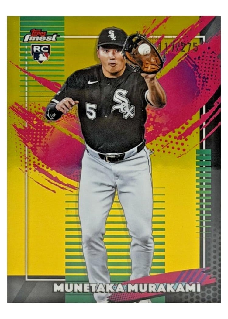 2026 Topps Finest Munetaka Murakami Yellow Refractor #295 card