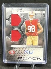 2025 Panini Black Rookie Signature Materials Mykel Williams #37 card