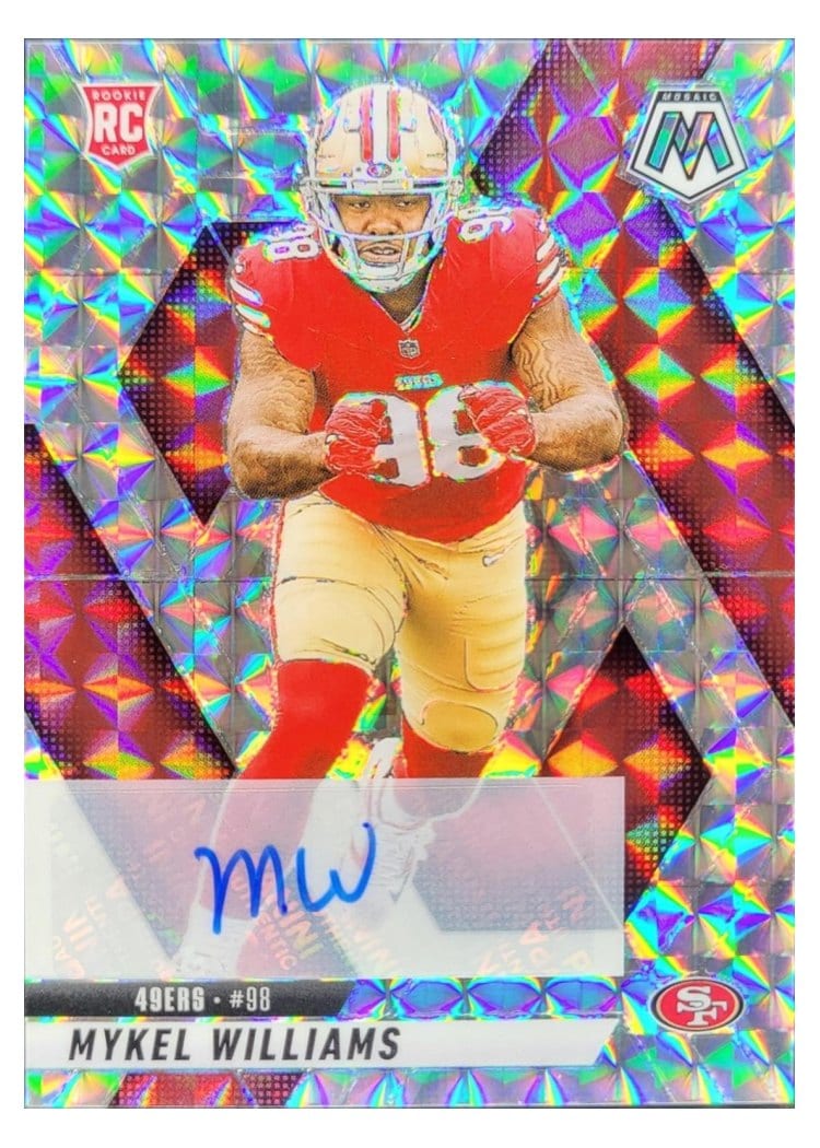 2025 Panini Mosaic Base Set Mykel Williams Tessellation #307 card