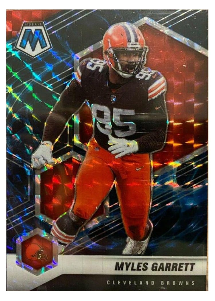2021 Panini Mosaic Base Set Myles Garrett Genesis #57 card
