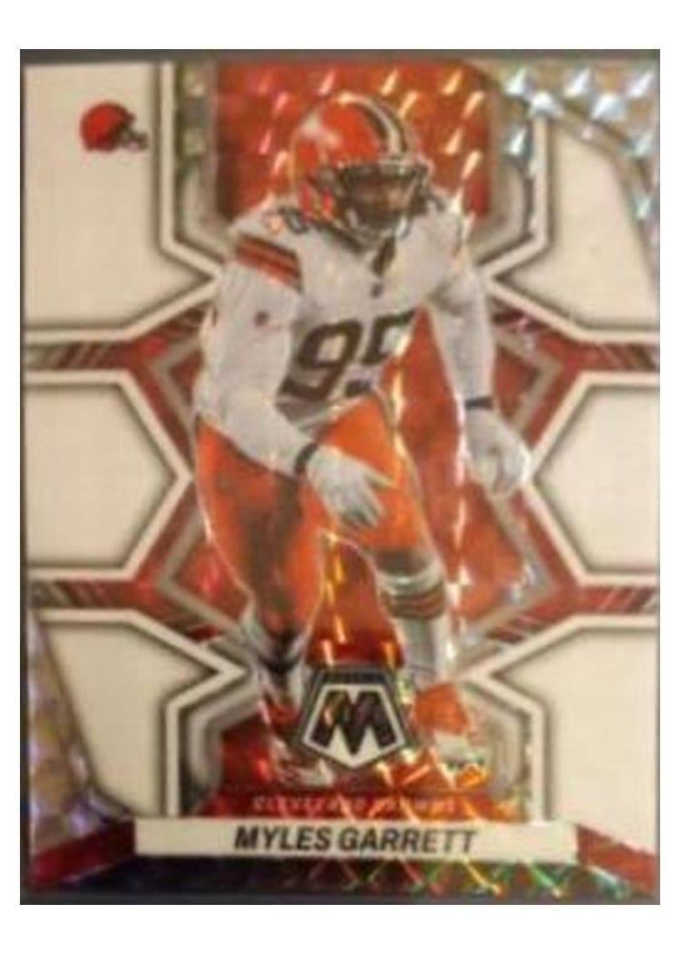 2022 Panini Mosaic Base Set Myles Garrett White #50 card
