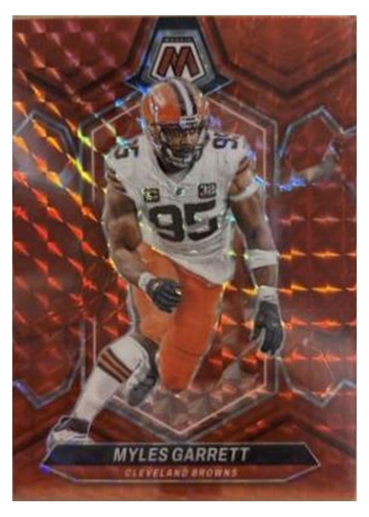 2024 Panini Mosaic Base Set Myles Garrett Red #55 card