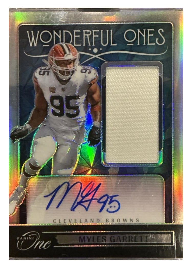 2024 Panini One Wonderful Ones Autographs Myles Garrett Wonderful Ones Autograph #361 card