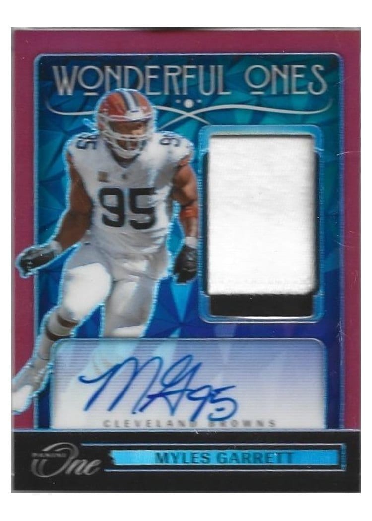 2024 Panini One Wonderful Ones Autographs Myles Garrett #361 card