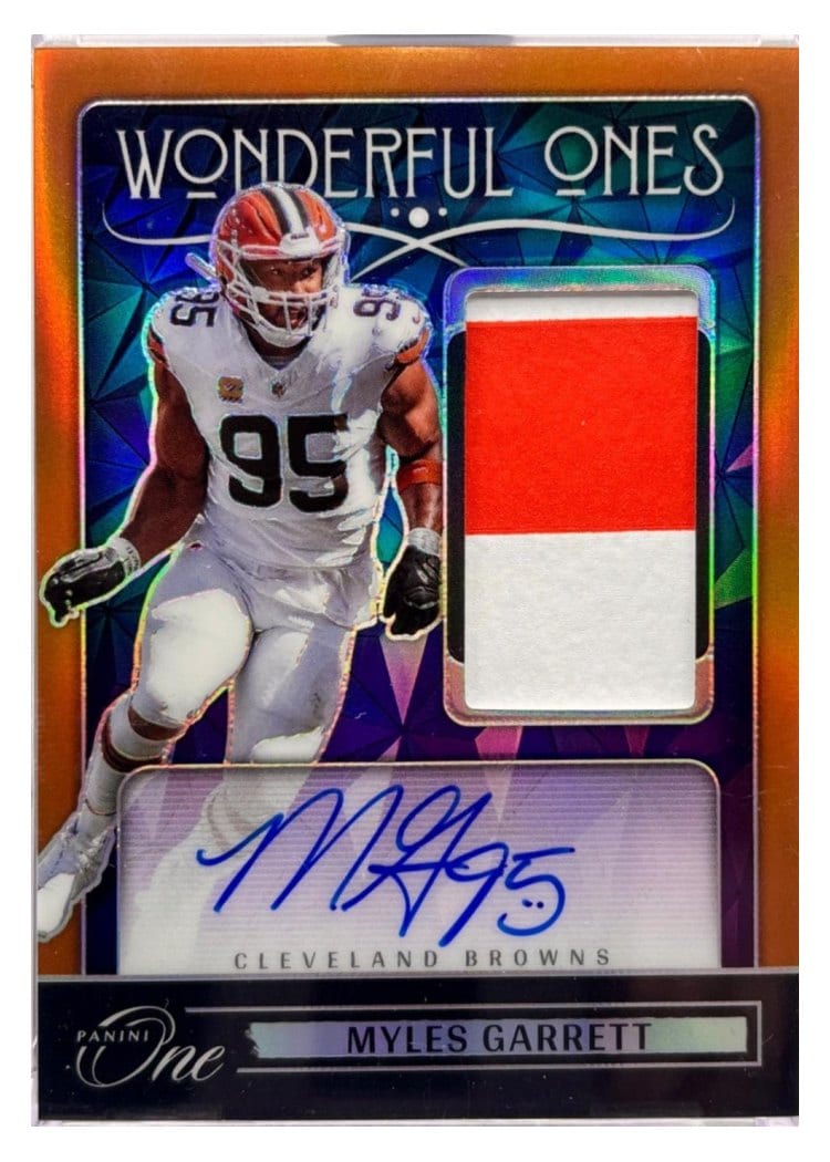 2024 Panini One Wonderful Ones Autographs Myles Garrett #361 card