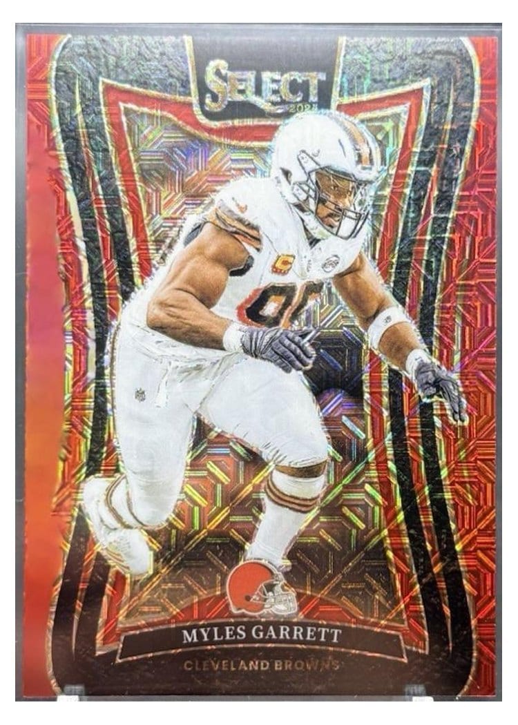 2024 Panini Select Base Set Myles Garrett Red Mojo #366 card