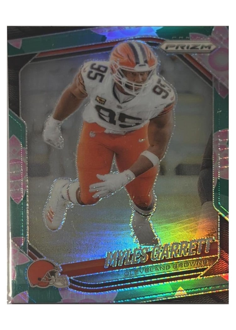 2025 Panini Prizm Base Set Myles Garrett Lotus Flower #73 card