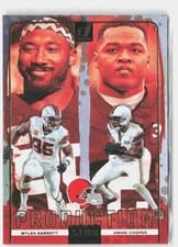 2024 Donruss Production Line Myles Garrett / Amari Cooper #4 card