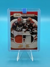 2024 Panini Absolute Team Tandem Materials Myles Garrett / Amari Cooper #TTM-CLE card