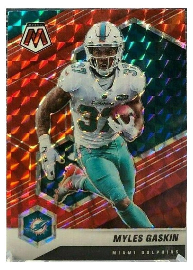 2021 Panini Mosaic Base Set Myles Gaskin #125 card