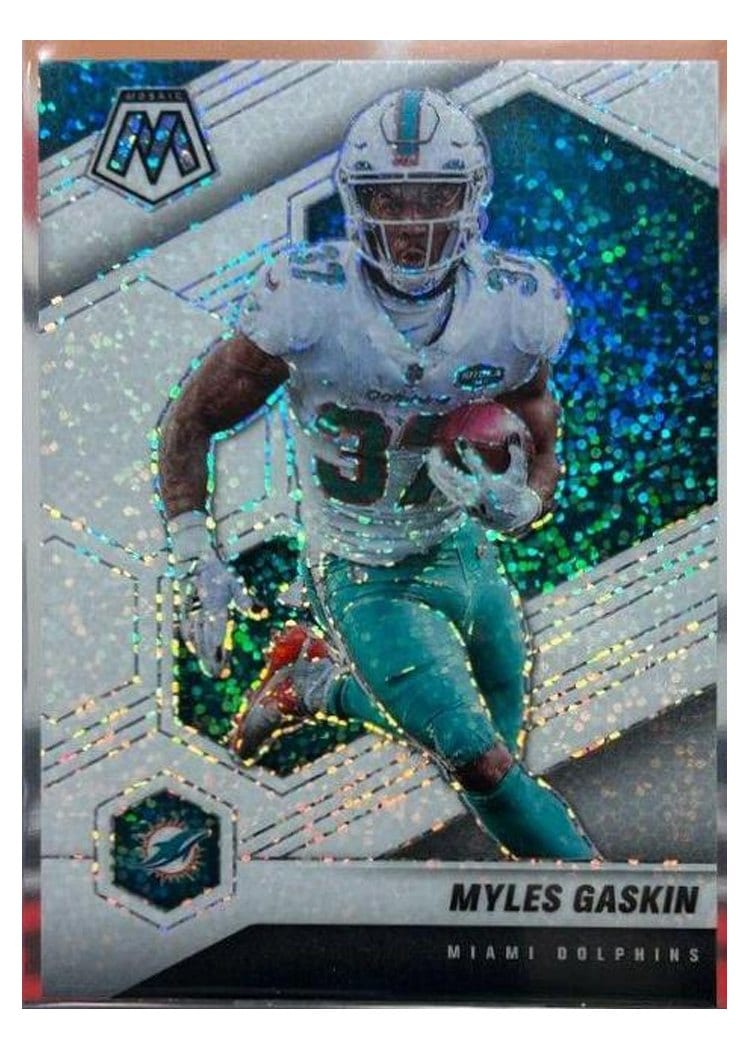 2021 Panini Mosaic Base Set Myles Gaskin #125 card