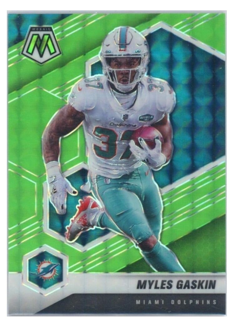 2021 Panini Mosaic Base Set Myles Gaskin #125 card