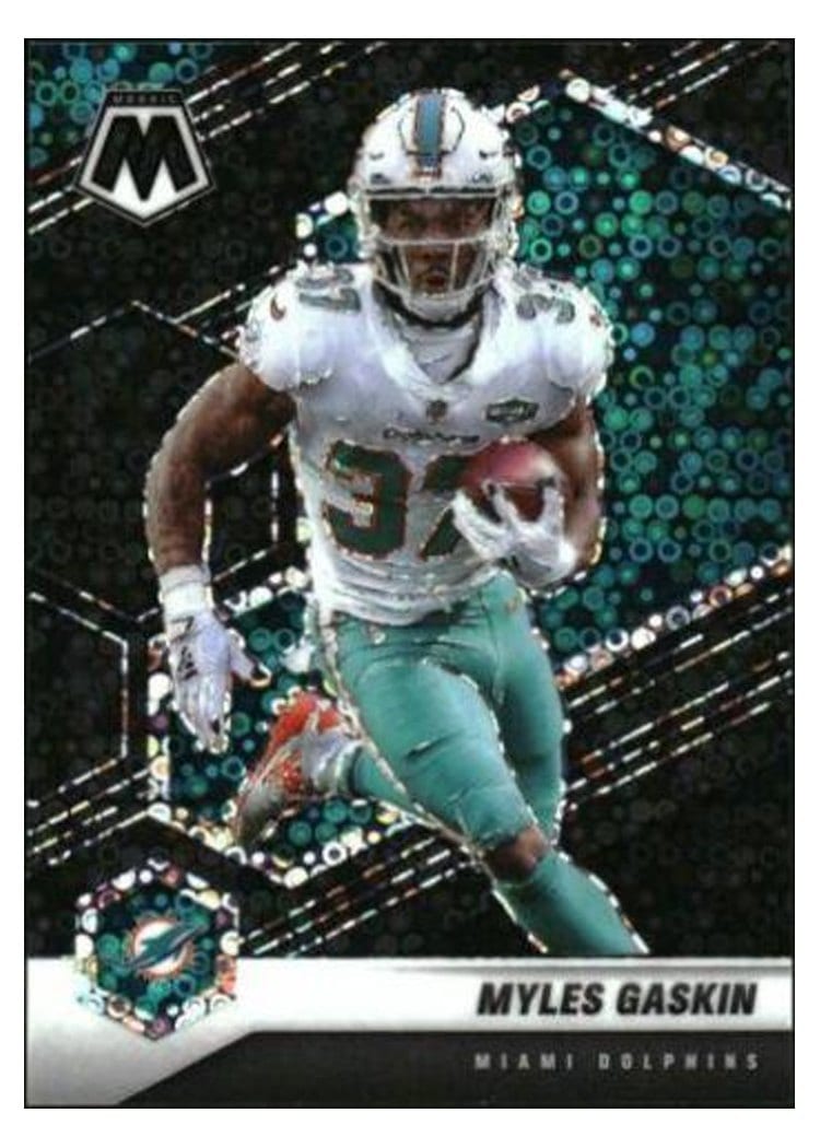 2021 Panini Mosaic Base Set Myles Gaskin #125 card