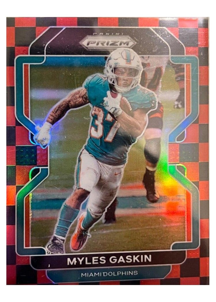 2021 Panini Prizm Base Set Myles Gaskin #108 card