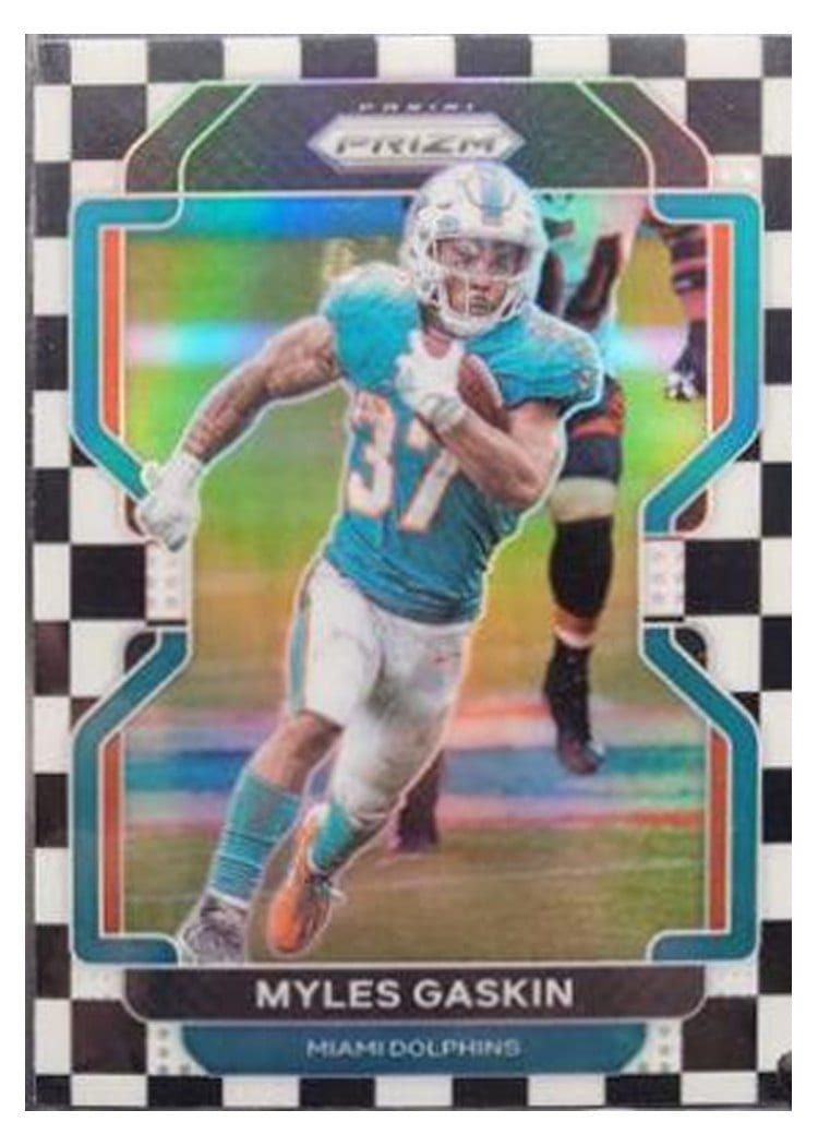 2021 Panini Prizm Base Set Myles Gaskin #108 card
