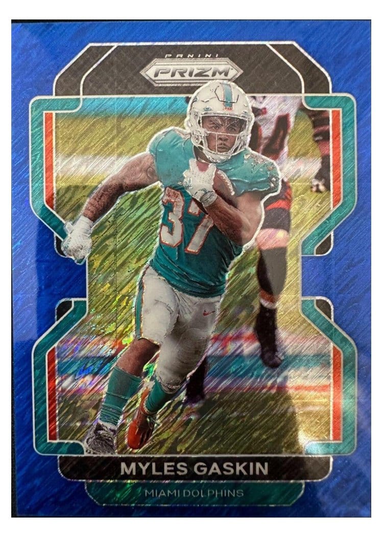 2021 Panini Prizm Base Set Myles Gaskin #108 card