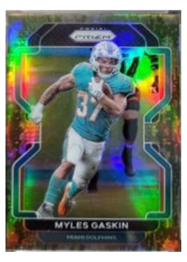 2021 Panini Prizm Base Set Myles Gaskin #108 card