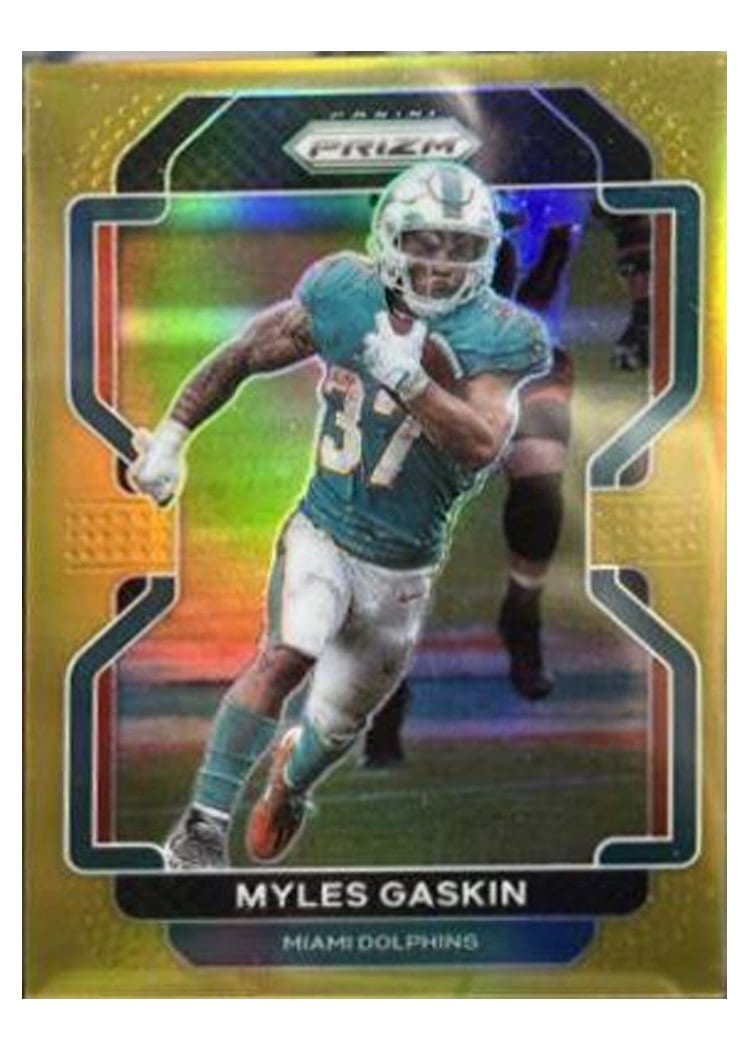 2021 Panini Prizm Base Set Myles Gaskin #108 card