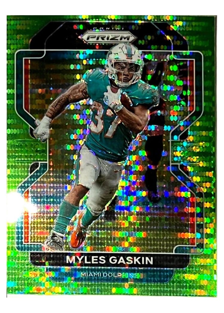 2021 Panini Prizm Base Set Myles Gaskin #108 card