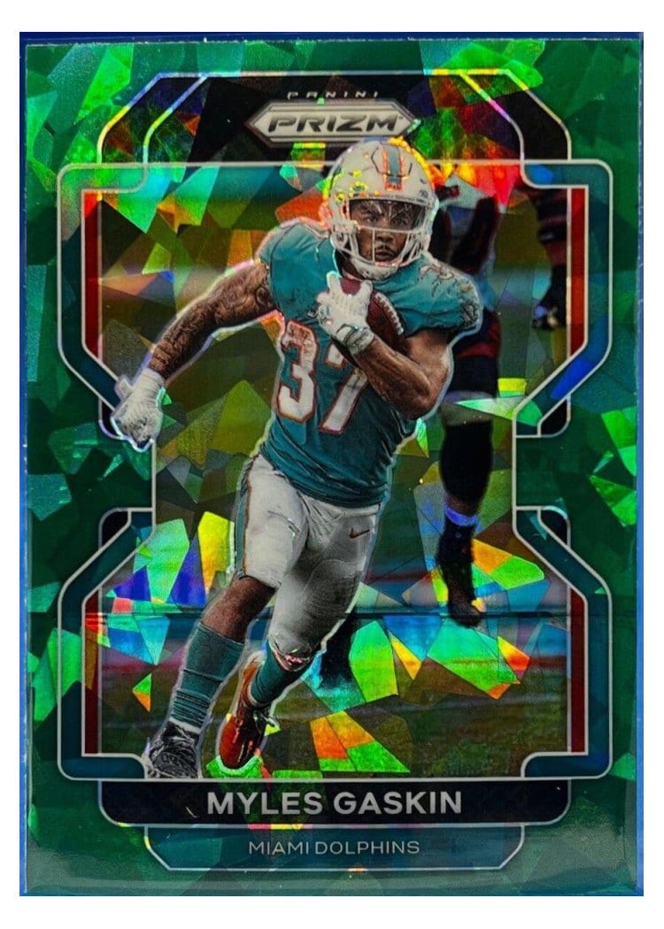2021 Panini Prizm Base Set Myles Gaskin #108 card