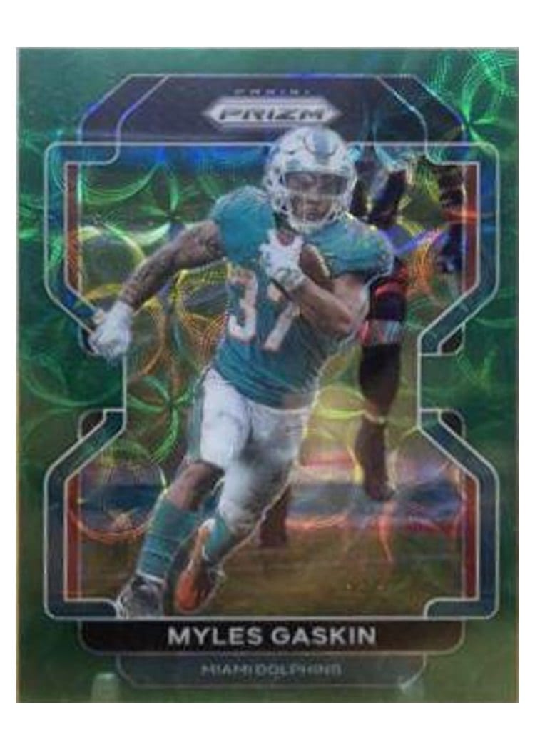 2021 Panini Prizm Base Set Myles Gaskin #108 card