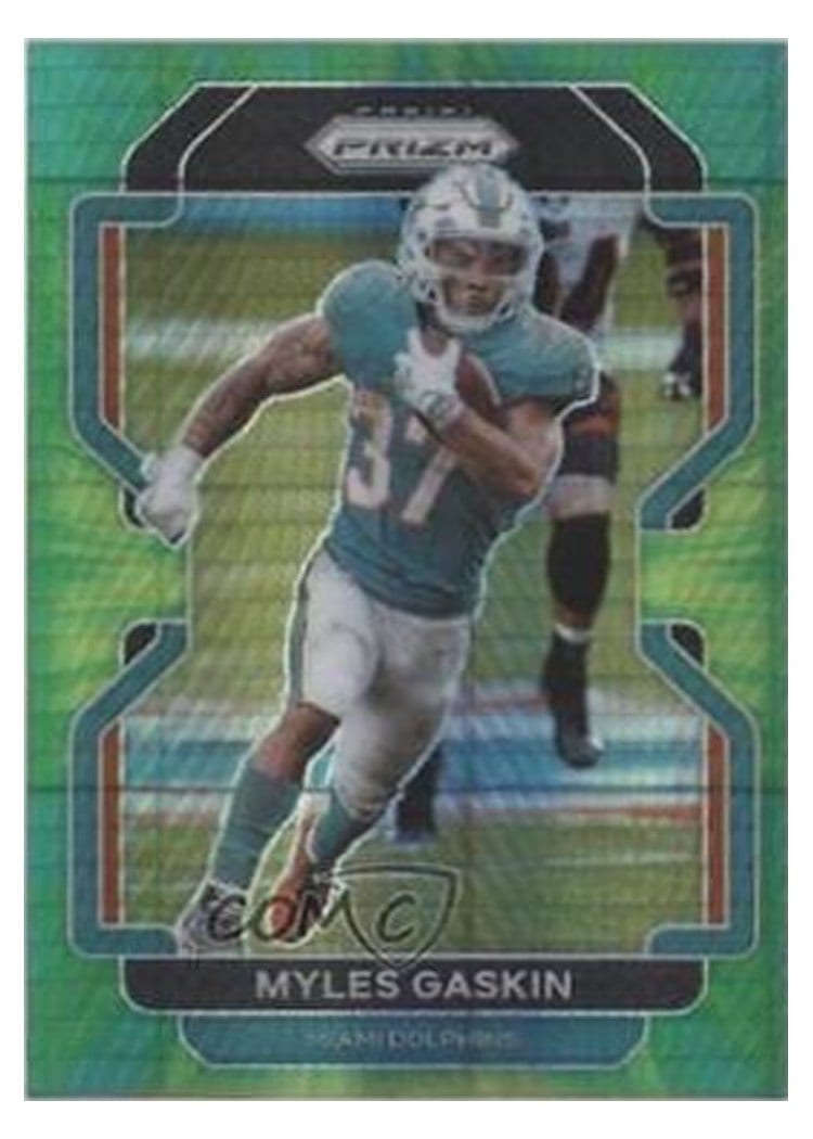 2021 Panini Prizm Base Set Myles Gaskin #108 card